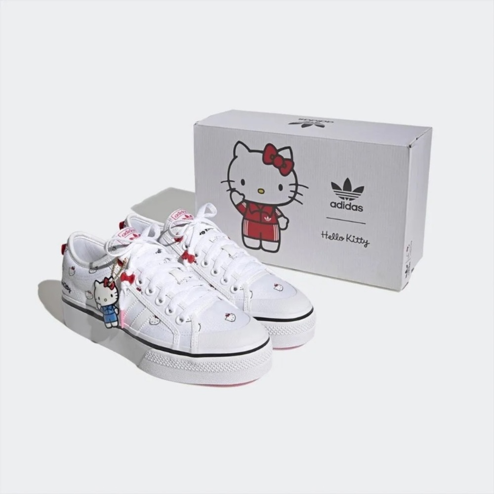 Adidas x Hello Kitty Nizza White Platform size 7 1/2